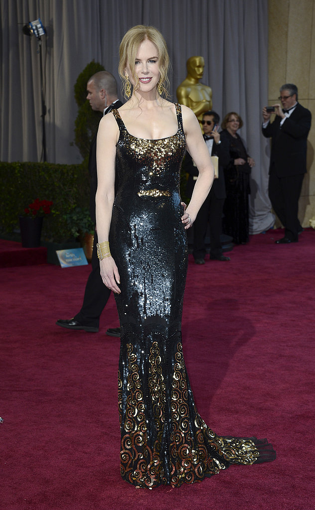 Nicole Kidman on the red carpet at the Oscars 2013.
Nicole Kidman on the red carpet at the Oscars 2013.