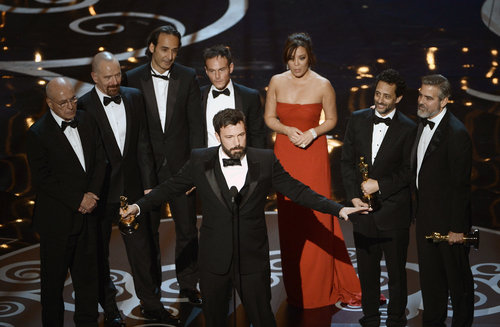 Ben Affleck took the stage to give his acceptance speech at the Oscars.
Ben Affleck took the stage to give his acceptance speech at the Oscars.