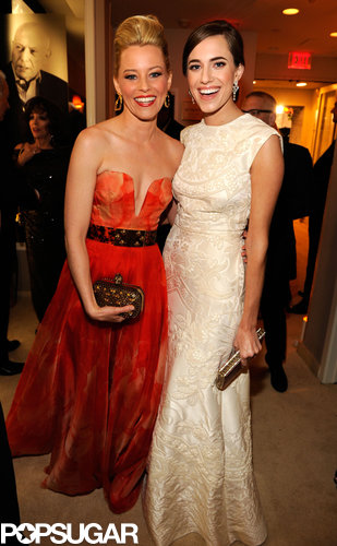 Elizabeth Banks and Allison Williams glowed at the Vanity Fair party after Sunday's Oscars.
Elizabeth Banks and Allison Williams glowed at the Vanity Fair party after Sunday's Oscars.