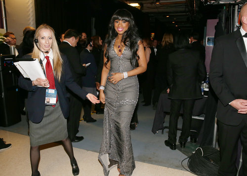 Jennifer Hudson backstage at the 2013 Oscars.
Jennifer Hudson backstage at the 2013 Oscars.