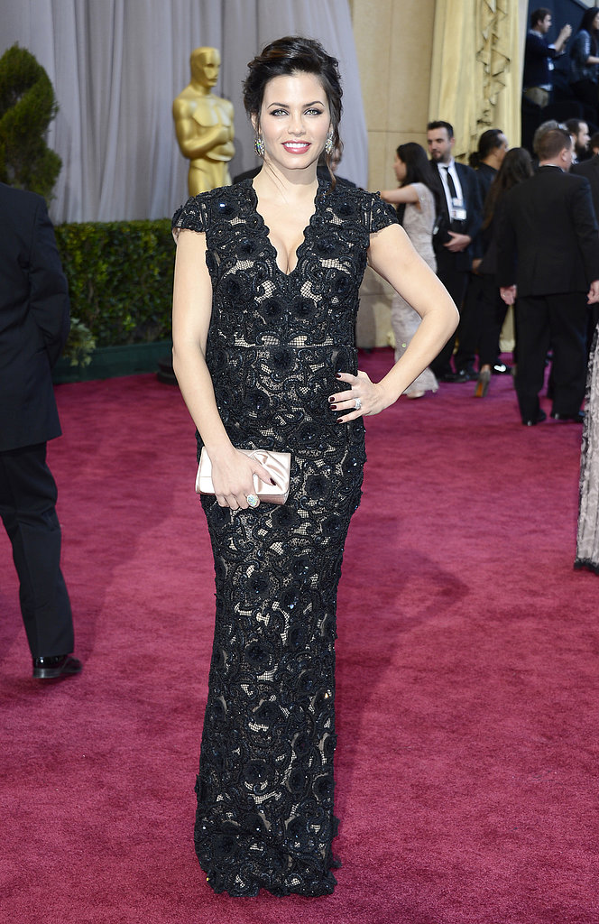 Jenna Dewan on the red carpet at the Oscars 2013.
Jenna Dewan on the red carpet at the Oscars 2013.