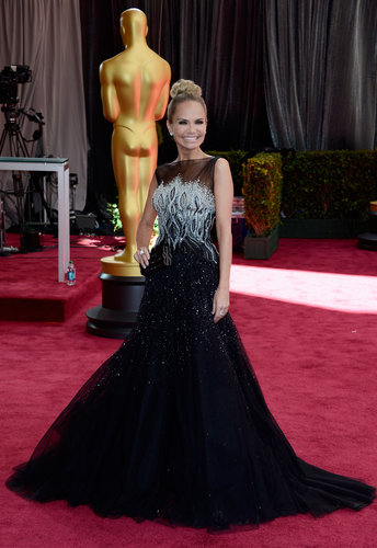 Kristin Chenoweth on the red carpet at the Oscars 2013.
Kristin Chenoweth on the red carpet at the Oscars 2013.
