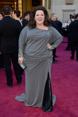 Melissa McCarthy on the red carpet at the Oscars 2013.
Melissa McCarthy on the red carpet at the Oscars 2013.