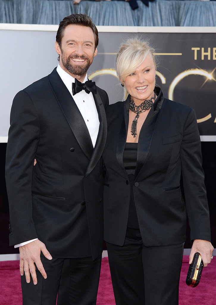 Hugh Jackman and Deborra-Lee Furness on the red carpet at the Oscars 2013.
Hugh Jackman and Deborra-Lee Furness on the red carpet at the Oscars 2013.