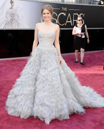 Amy Adams on the red carpet at the Oscars 2013.
Amy Adams on the red carpet at the Oscars 2013.