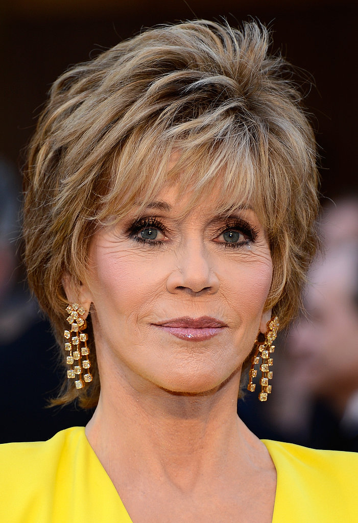 Jane Fonda on the red carpet at the Oscars 2013.
Jane Fonda on the red carpet at the Oscars 2013.