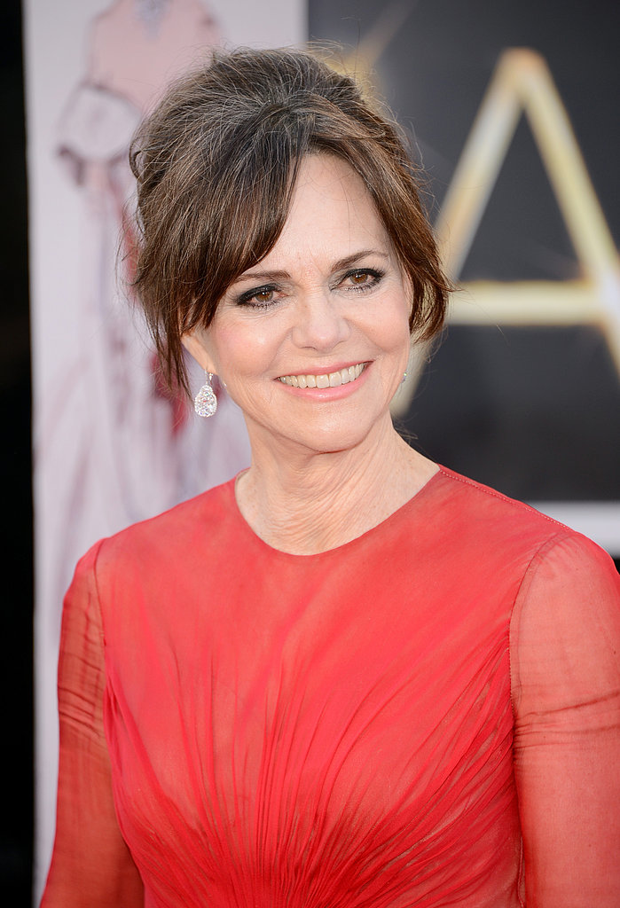 Sally Field on the red carpet at the Oscars 2013.
Sally Field on the red carpet at the Oscars 2013.