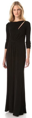Issa Long Sleeve Cutout Gown