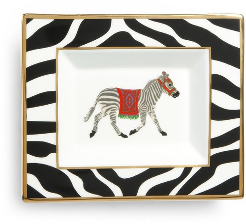 Zebra Rectangular Ceramic Plate