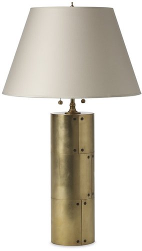 Riveted Metal Table Lamp