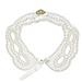 Miss Blumarine Satin and Pearl Collar