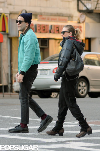 Scarlett Johansson Steps Out With Her Boyfriend — and a Diamond Ring Scarlett Johansson Steps Out With Her Boyfriend — and a Diamond Ring