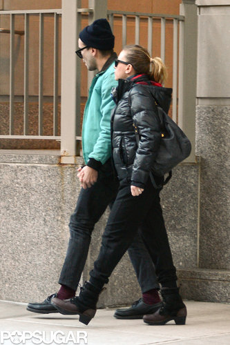 Scarlett Johansson Steps Out With Her Boyfriend — and a Diamond Ring Scarlett Johansson Steps Out With Her Boyfriend — and a Diamond Ring