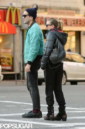 Scarlett Johansson Steps Out With Her Boyfriend — and a Diamond Ring Scarlett Johansson Steps Out With Her Boyfriend — and a Diamond Ring