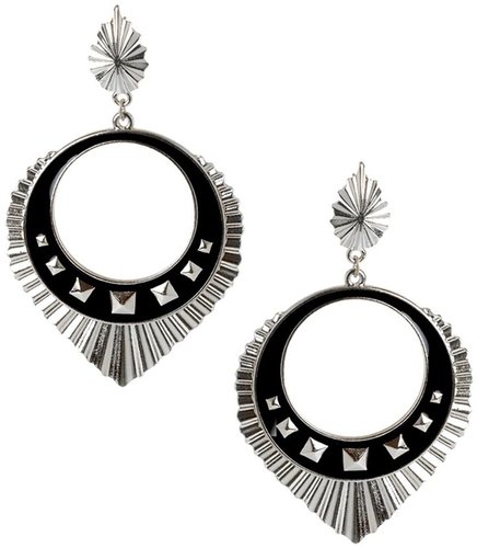 Belle Noel By Kim Kardashian Pyramid Accented Earrings with Egyptian Waves