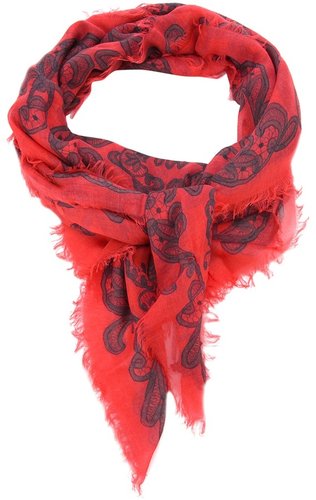 Alexander McQueen lace print scarf