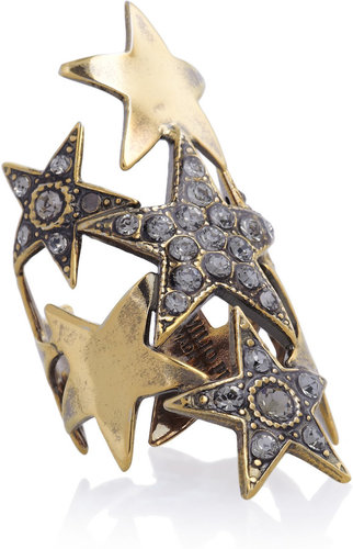 Emilio Pucci Crystal-embellished star ring