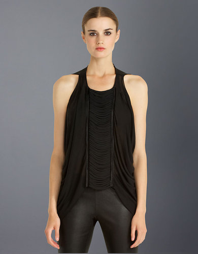 BCBGMAXAZRIA Eve Fringed Top
