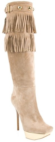 Gianmarco Lorenzi Fringed suede boots