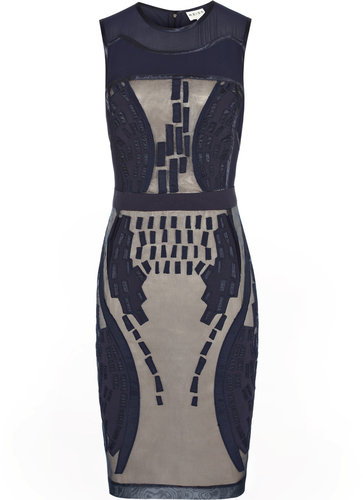 Allegra SHEER APPLIQUE DRESS