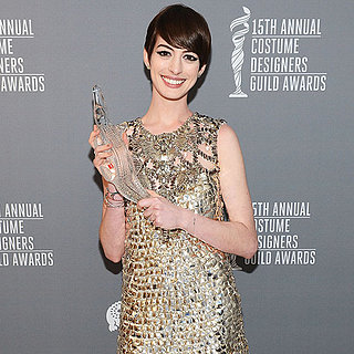 Anne Hathaway Costume Designers Guild Awards (Video)