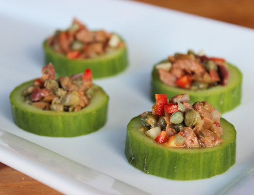 Cucumber Cups With Tapenade Cucumber Cups With Tapenade