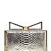Sara Battaglia - Lady Me Python Embossed Leather Clutch