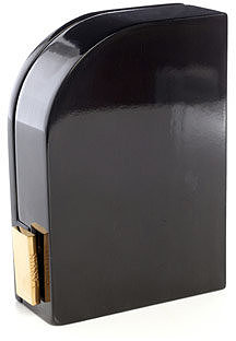 Lanvin Ash wood lacquered clutch
