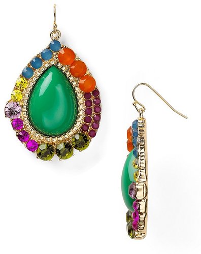 Aqua Teardrop Earrings