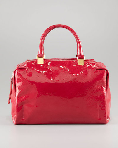 Lanvin Moon River Patent Bowler Bag