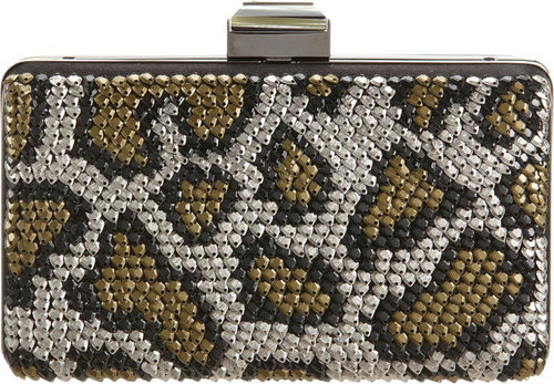 Lanvin Evening Satin Broiderier Clutch
