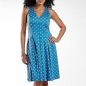 American Living Pleat Skirt Polka Dot Sundress