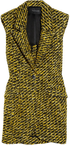 Thakoon Sleeveless wool-blend tweed blazer