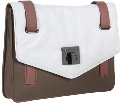 BCBGeneration - Leslie Color Block Clutch (White Combo) - Bags and Luggage