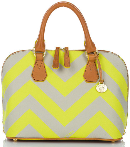 Brahmin Vivian Chevron Stripe Dome