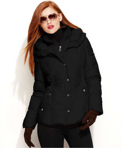 DKNY Jacket, Pillow-Collar Down Puffer