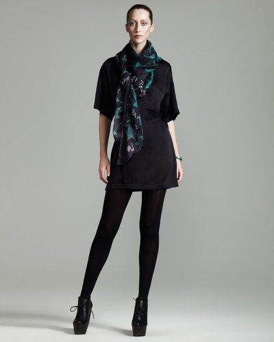 Lanvin Satin T-Shirt Dress