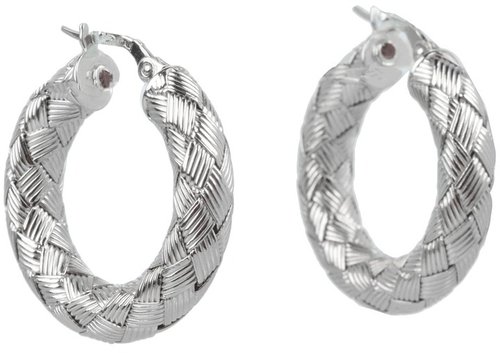 Roberto Coin Small Woven Hoop Earirng