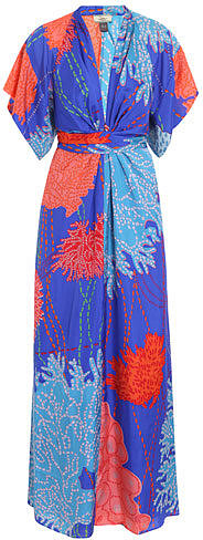 Issa Kimono printed silk dress