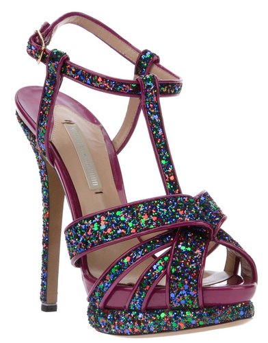 Nicholas Kirkwood Glitter platform sandal