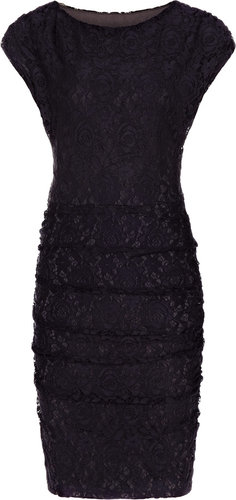 Orlath RUCHED SIDE LACE DRESS