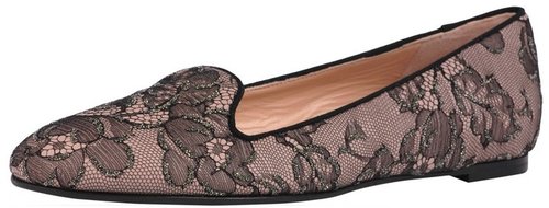 Valentino Lace Smoking Flat