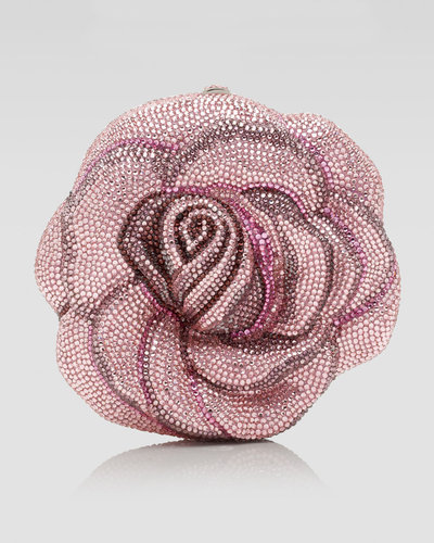Judith Leiber New Rose American Beauty Clutch Bag