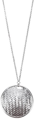 Les Perles De Noa Woven disc necklace
