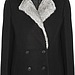 Elizabeth and James Jackson wool-blend, shearling and rabbit peacoat