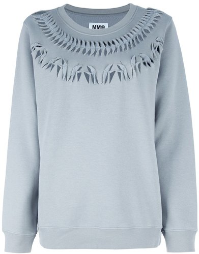 Mm6 By Maison Martin Margiela Cut-Out Sweatshirt