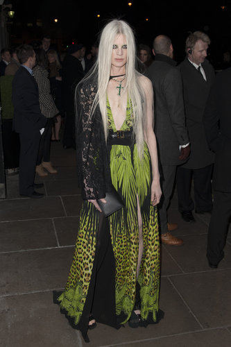 Kristen McMenamy at the Brit Awards in London.
Kristen McMenamy at the Brit Awards in London.