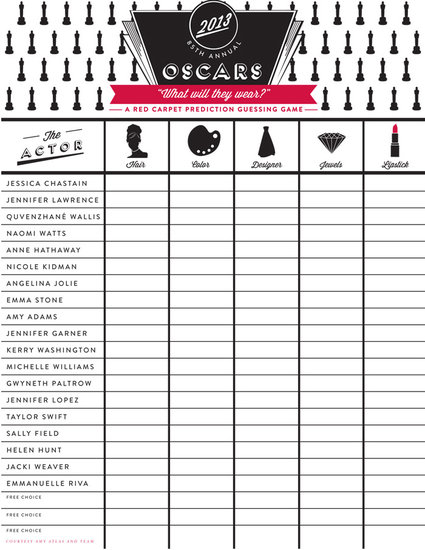 Red Carpet Prediction Guessing Game Red Carpet Prediction Guessing Game