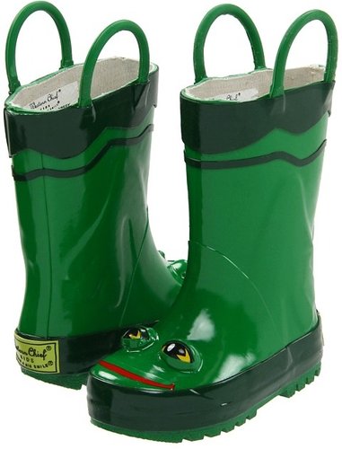 Western Chief Kids - Frog Rainboot (Infant/Toddler/Youth) (Green Frog) - Footwear