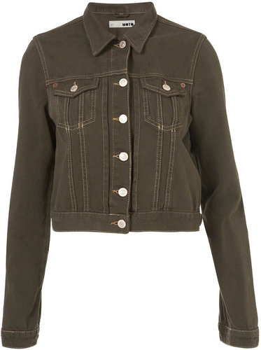 MOTO Khaki Denim Jacket